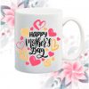 Taza día de las madres de cerámica blanca