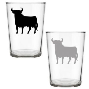 Vaso para sidra Toro de cristal