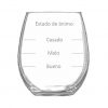 Cabecera Vaso oval de cristal frase estado de animo