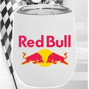 Vaso térmico blanco o plata de 355 ml Redbull