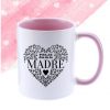 Taza cerámica bicolor regalo para mamá