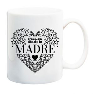 Taza de cerámica blanca de 325ml día de las madres