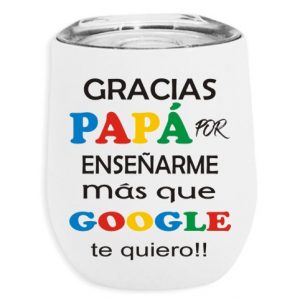 Vaso térmico gracias papá blanco de 355 ml