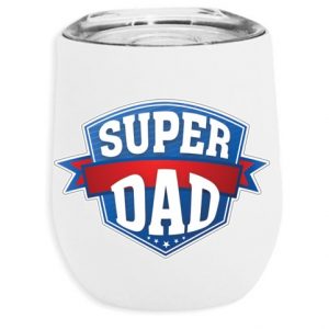 Vaso térmico super dad blanco de 355 ml