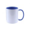 Taza cerámica azul bicolor para sublimar