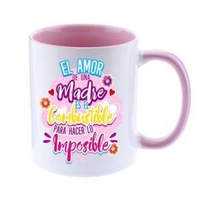 Taza de cerámica bicolor de 325ml día de las madres