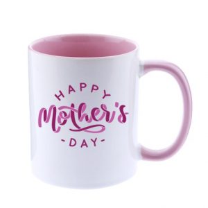 Taza de cerámica bicolor de 325ml día de las madres