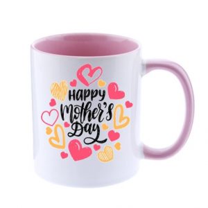 Taza de cerámica bicolor de 325ml día de las madres