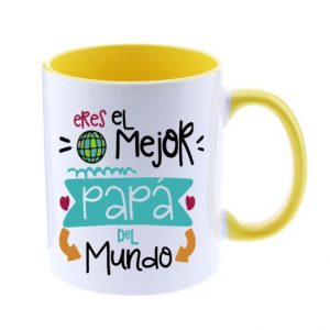 Taza de cerámica bicolor de 325ml día del padre