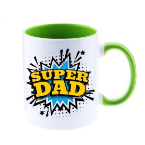 Taza de cerámica bicolor de 325ml día del padre