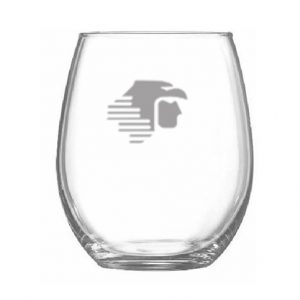 Vaso oval de cristal Aeroméxico grabado