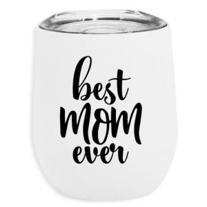 Vaso térmico best mom ever blanco de 355 ml