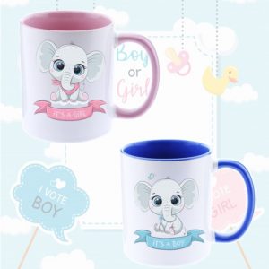 Taza elefante baby shower 325ml