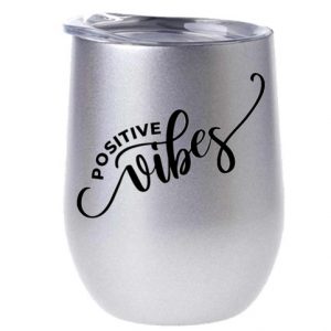 Vaso térmico positives vibes plata 355 ml