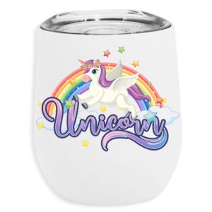 Vaso térmico unicorn blanco de 355 ml