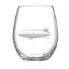 Vaso oval de cristal dirigible