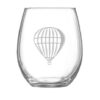 Vaso oval de cristal globo aerostático