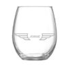 Vaso oval de cristal nombre piloto